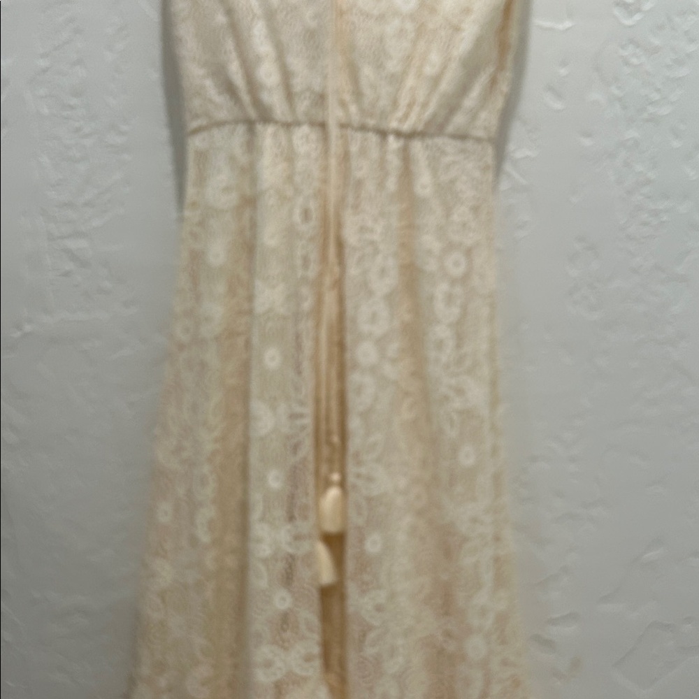 Sundance Cream Lace High Low Dress - Picture 6 of 6